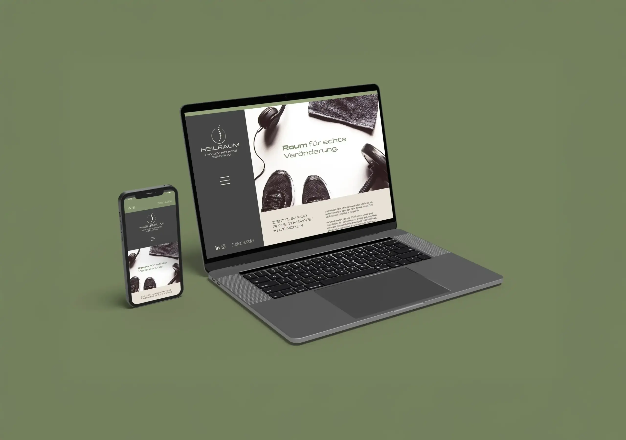 Webdesign für Physiotherapiezentrum